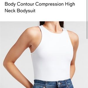 Express Body Contour High Neck Bodysuit size XS Swan